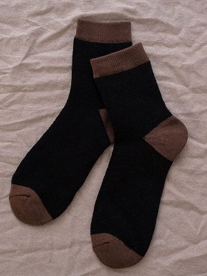 SheIn 5 пар Контрастные мужские носки