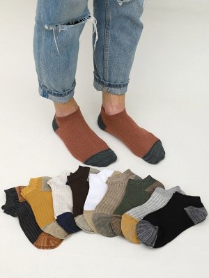 10 пар мужские контрастные носки