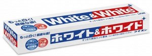 Lion White & White зубная паста с двойным отбеливающим эффектом 150 гр, Япония