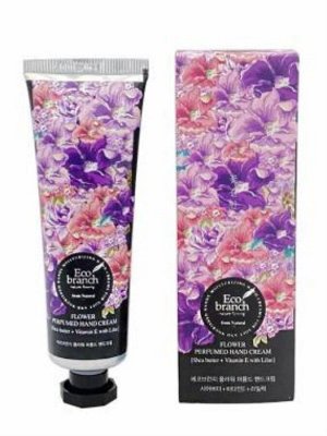 Eco Branch Flower Perfumed Hand Cream Крем для рук с ромашкой и маслом Ши, 40 гр.