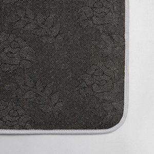 Коврик Доляна «Нина», 50x80 см, цвет тёмно-серый