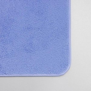 Коврик Доляна «Нина», 50x80 см, цвет синий