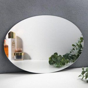 Наклейка пластик зеркальная "Овальное зеркало" 30х20 см