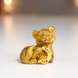 СИМА-ЛЕНД Сувенир полистоун &quot;Золотой тигрёнок с золотыми монетами&quot; МИКС 4,2х3,5х3,5 см