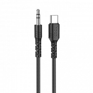 Аудио-кабель HOCO UPA17, Type-C - Jack 3.5, 1 м, черный