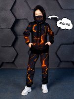 Спортивный костюм &quot;Магма&quot;,чёрный