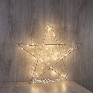 Светодиодная фигура Звезда Lotta Shine 50 см, 60 теплых белых LED ламп, IP20 (Kaemingk)