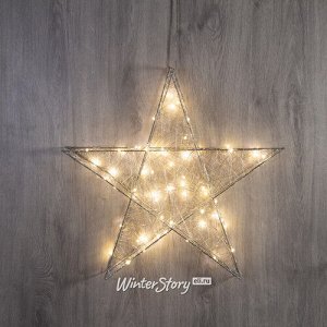 Светодиодная фигура Звезда Lotta Shine 50 см, 60 теплых белых LED ламп, IP20 (Kaemingk)