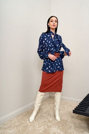Юбка Рост: 164 Состав ткани: Вискоза-35% ; ПЭ-64% ; Эластан-1% ; Элегантная юбка для создания стильных осенних аутфитов.