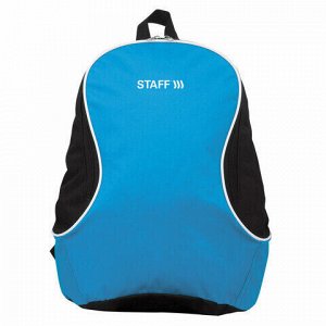 Рюкзак STAFF FLASH универсальный, сине-черный, 40х30х16 см, 226373