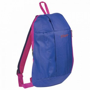 Рюкзак STAFF "AIR" компактный, синий с розовыми деталями, 40х23х16 см, 226374