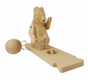 Богородская игрушка "Медведь рыболов" (РНИ) арт.8358