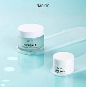 Nacific Phyto Niacin Whitening Sleeping Mask Осветляющая ночная маска с ниацинамидом, 50 мл.+10 мл.