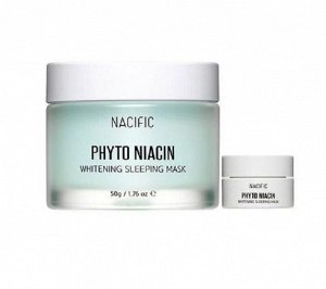 Nacific Phyto Niacin Whitening Sleeping Mask Осветляющая ночная маска с ниацинамидом, 50 мл.+10 мл.