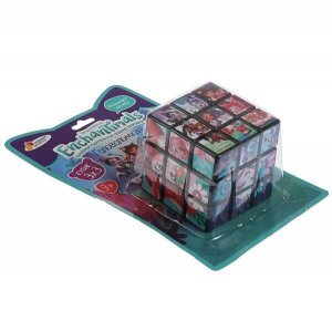 ZY896242-R3 Логическая игра ЭНЧЕНТИМАЛС кубик 3х3 с картинками,  блистер ИГРАЕМ ВМЕСТЕ в кор.2*144шт
