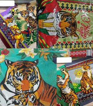 Вафельные полотенца тигр