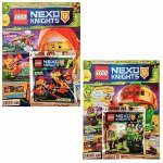 Комплект журналов Lego NEXO KNIGHTS 03/2018 и Lego KNIGHTS 05/2018. 2 журнала, каждый с вложением 72стр., 290х220х6мм, Мягкая обложка