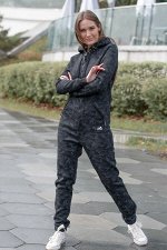 Комбинезон Siberian женский с начесом камуфляж серый