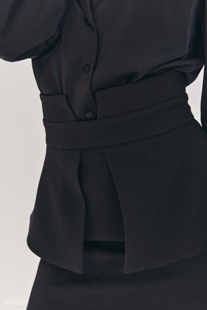 Классическая юбка мини черного цвета