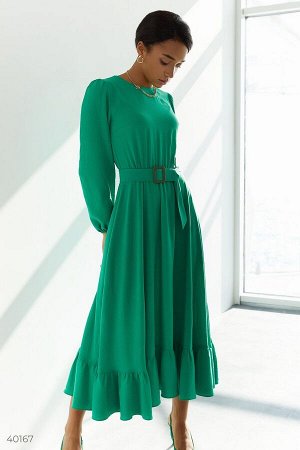 Легкое платье зеленого цвета