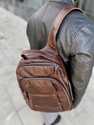 Рюкзак мужской коричневый