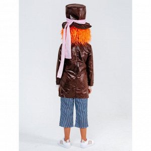 Карнавальный костюм «Безумный Шляпник», камзол, брюки, шляпа, р.34, рост 134 см