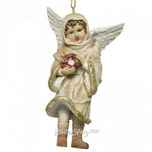 Елочная игрушка Ангел Изабель - Рождественская песнь 11 см, подвеска (Kaemingk)