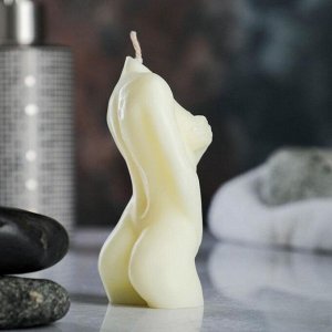 Фигурная свеча "Женское тело №2" молочная, 10см
