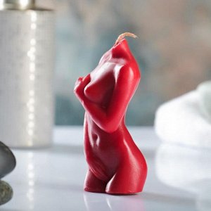 Фигурная свеча "Женское тело №2"  красная, 10см