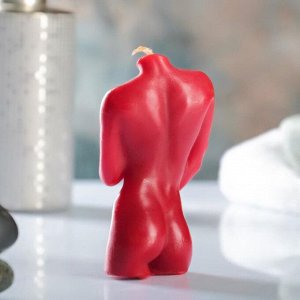 Фигурная свеча "Женское тело №2"  красная, 10см