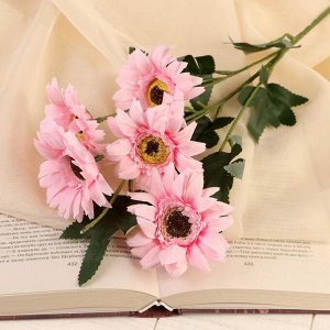 Цветы искусственные "Гербера садовая" 6*50 см, розовый