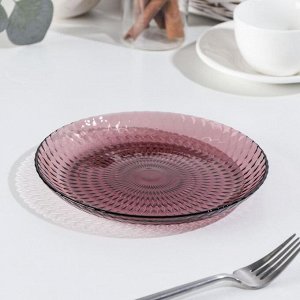 Тарелка десертная «Идиллия», d=19 см, цвет лиловый