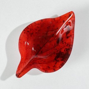Соусник Доляна «Лист», цвет красный, 80 мл
