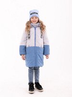 М 101435/1 (голубой) Пальто для девочки