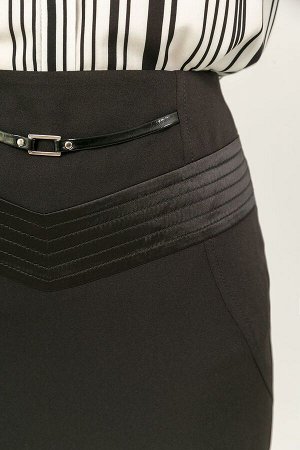 Прямая юбка с фигурными отстроченными швами, Юбка 09078-1299