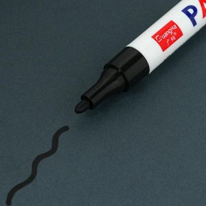 Маркер - карандаш, краска для шин водонепроницаемая на масляной основе, черный