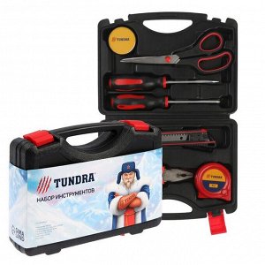 Набор инструментов в кейсе TUNDRA "С Новым Годом", подарочная упаковка, 7 предметов