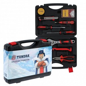 Набор инструментов в кейсе TUNDRA "С Новым Годом", подарочная упаковка, 15 предметов