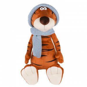 Мягкая игрушка «Тигр Гоша в вязаном шарфе и шапке», 30 см