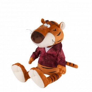 Мягкая игрушка «Тигр Костян в кожаной куртке», 20 см