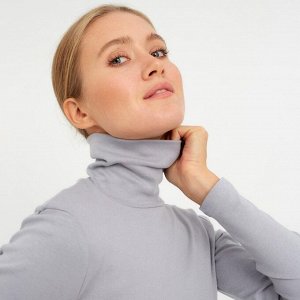 Водолазка женская MINAKU: Basic line, серая
