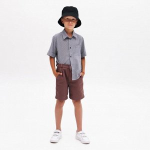 Шорты для мальчика MINAKU: Casual collection KIDS, цвет шоколадный, рост