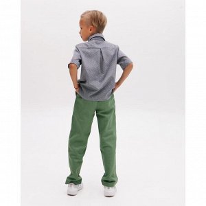Брюки для мальчика MINAKU: Casual collection KIDS, цвет оливковый, рост 110
