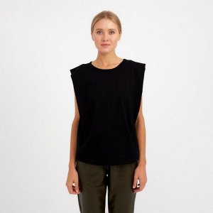 Майка женская MINAKU OVERSIZE FIT: чёрный 44
