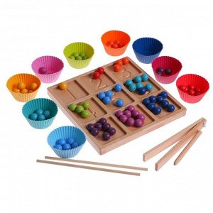 Детский развивающий набор «Выложи шарики» 21,2 x 20 x 5,2 см
