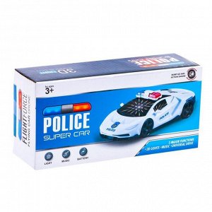 Машина «Полиция», работает от батареек, световые и звуковые эффекты
