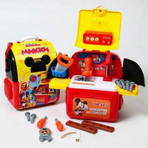 Disney Набор строителя с инструментами игровой &quot;чемоданчик&quot; рюкзак с инструментами, Микки Маус