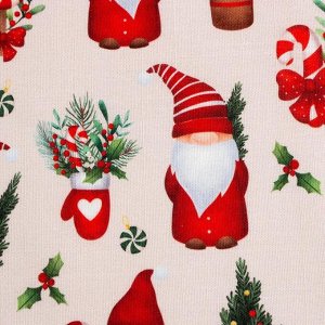 Набор салфеток &quot;Этель&quot; &quot;Santa Claus&quot; 46х46 см - 4 штуки, 100%хлопок, репс 210 г/м2