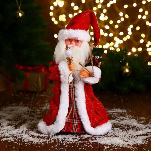 Дед Мороз "С посошком и подарками" 29 см