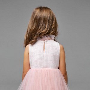 Платье нарядное детское, цвет розовый, рост 134 см
